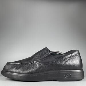 SAS Side Gore Comfort Shoes Mens Sz 12.5 M Black Leather Slip On Loafer Walking